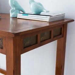 New 🎉 Leick Furniture Leick Riley Holliday Computer Desk In Rustic Autumn ⌛ -Cheap Executive Store 1845335 16 L