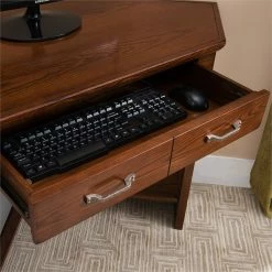 Coupon ✨ Leick Furniture Leick Riley Holliday Corner Computer Desk In Rustic Autumn 😉 -Cheap Executive Store 1845336 13 L