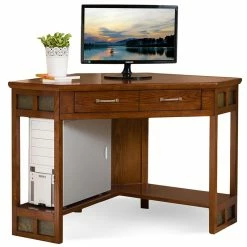 Coupon ✨ Leick Furniture Leick Riley Holliday Corner Computer Desk In Rustic Autumn 😉