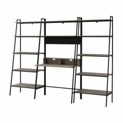 Hot Sale 🛒 Walker Edison 3PC Home Office Wood Desk Set In Gray Wash 💯 -Cheap Executive Store 1923508 10 L