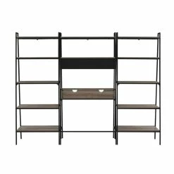 Hot Sale 🛒 Walker Edison 3PC Home Office Wood Desk Set In Gray Wash 💯 -Cheap Executive Store 1923508 11 L