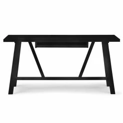 Top 10 🌟 Simpli Home Dylan Solid Wood Industrial 60 " Writing Office Desk In Black 😍 -Cheap Executive Store 1928463 2 L