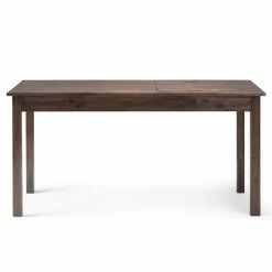 Deals 👏 Simpli Home Monroe Computer Desk In Distressed Charcoal Brown 🔥 -Cheap Executive Store 1928473 11 L