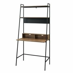 Best deal 👏 Walker Edison Modern 36" Ladder Writing Desk In Reclaimed Barn Wood 😉 -Cheap Executive Store 1929843 12 L