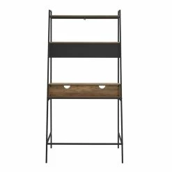 Best deal 👏 Walker Edison Modern 36" Ladder Writing Desk In Reclaimed Barn Wood 😉 -Cheap Executive Store 1929843 13 L