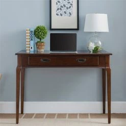 Budget 👏 Leick Furniture Leick Home Stratus Computer Desk In Heartwood Cherry 😀 -Cheap Executive Store 1937204 11 L