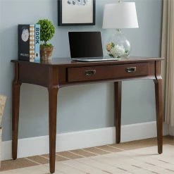 Budget 👏 Leick Furniture Leick Home Stratus Computer Desk In Heartwood Cherry 😀 -Cheap Executive Store 1937204 12 L