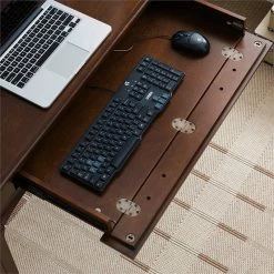 Budget 👏 Leick Furniture Leick Home Stratus Computer Desk In Heartwood Cherry 😀 -Cheap Executive Store 1937204 17 L