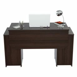 Coupon 💯 Inval America Espresso Writing Desk With Four Drawers 🎉 -Cheap Executive Store 1939768 5 L