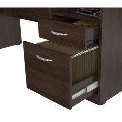 Wholesale ✨ Inval America Espresso Curved Top Writing Desk 😍 -Cheap Executive Store 1939826 8 L
