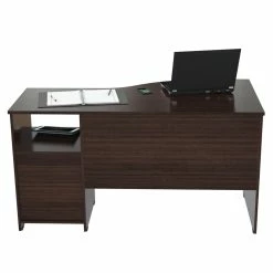 Wholesale ✨ Inval America Espresso Curved Top Writing Desk 😍 -Cheap Executive Store 1939826 9 L
