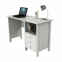 Best Sale 🔥 Inval America Inval Washed Oak Writing Desk 🔔 -Cheap Executive Store 1939830 5 L