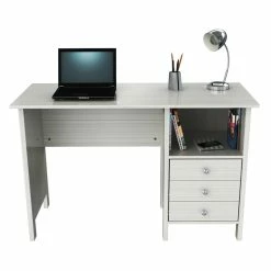 Best Sale 🔥 Inval America Inval Washed Oak Writing Desk 🔔 -Cheap Executive Store 1939830 7 L
