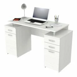 Outlet 👍 Inval America Inval Writing Desk In Washed Oak Engineered Wood 🎉 -Cheap Executive Store 1950768 2 L