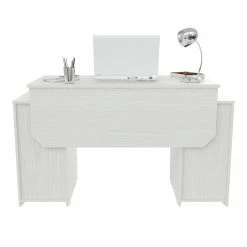 Outlet 👍 Inval America Inval Writing Desk In Washed Oak Engineered Wood 🎉 -Cheap Executive Store 1950768 4 L