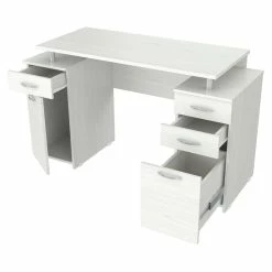 Outlet 👍 Inval America Inval Writing Desk In Washed Oak Engineered Wood 🎉 -Cheap Executive Store 1950768 6 L