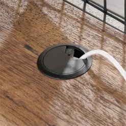 Cheap ⭐ Sauder Boulevard Cafe Mid-Century Metal L-Shape Computer Desk In Vintage Oak 🤩 -Cheap Executive Store 1953044 10 L