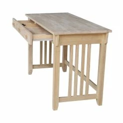 Promo 😍 International Concepts Mission Computer Desk ❤️ -Cheap Executive Store 1955329 10 L