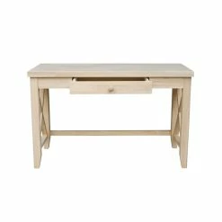 Brand new 😉 International Concepts Hampton Desk Unfinished 🤩 -Cheap Executive Store 1955335 3 L
