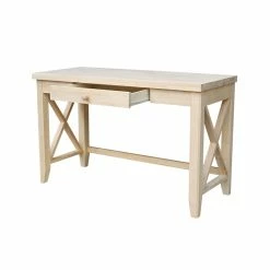 Brand new 😉 International Concepts Hampton Desk Unfinished 🤩 -Cheap Executive Store 1955335 5 L