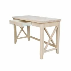 Brand new 😉 International Concepts Hampton Desk Unfinished 🤩 -Cheap Executive Store 1955335 6 L