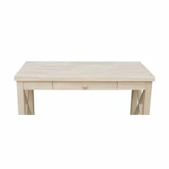 Brand new 😉 International Concepts Hampton Desk Unfinished 🤩 -Cheap Executive Store 1955335 9 L