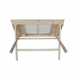 Cheap 🥰 International Concepts Cross Leg Desk Unfinished 😍 -Cheap Executive Store 1955336 6 L