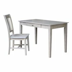 Coupon 😍 International Concepts Desk With Drawer - Basic Size And Chair 🎁