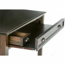 Deals 💯 Simpli Home Burlington Wood Transitional 42" Writing Office Desk In Mahogany Brown ⭐ -Cheap Executive Store 1968905 4 L