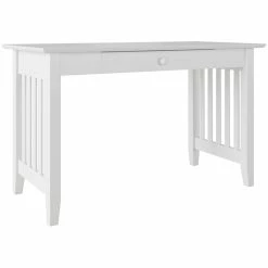 Discount 👏 AFI Mission Writing Desk In White 👏