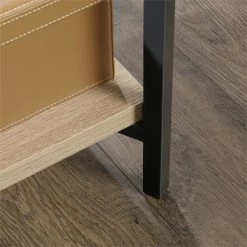 Deals 💯 Sauder North Avenue Mid-Century Wood And Metal L-Shape Desk In Charter Oak ✨ -Cheap Executive Store 1980704 10 L