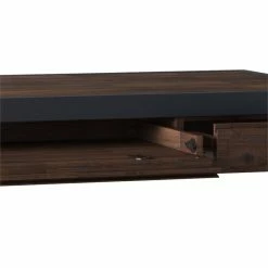 Best deal 👍 Simpli Home Erina SOLID ACACIA WOOD 60" Desk In Distressed Charcoal Brown ✨ -Cheap Executive Store 2001879 5 L