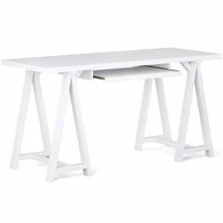 Top 10 😀 Simpli Home Sawhorse 60" Soild Wood Modern Industrial Computer Desk In White 😉 10 Top 10 😀 Simpli Home Sawhorse 60" Soild Wood Modern Industrial Computer Desk In White 😉 -Cheap Executive Store 2003406 2 L