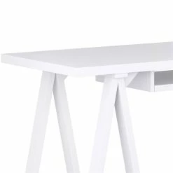 Top 10 😀 Simpli Home Sawhorse 60" Soild Wood Modern Industrial Computer Desk In White 😉 11 Top 10 😀 Simpli Home Sawhorse 60" Soild Wood Modern Industrial Computer Desk In White 😉 -Cheap Executive Store 2003406 3 L