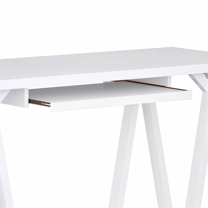 Top 10 😀 Simpli Home Sawhorse 60" Soild Wood Modern Industrial Computer Desk In White 😉 5 Top 10 😀 Simpli Home Sawhorse 60" Soild Wood Modern Industrial Computer Desk In White 😉 - Image 5
