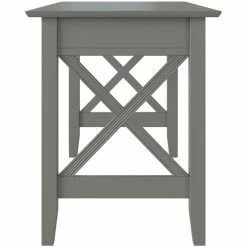 Cheap ✨ Bowery Hill Traditional Solid Wood 1-Drawer Writing Desk In Gray 💯 -Cheap Executive Store 2004653 3 L