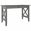 Cheap ✨ Bowery Hill Traditional Solid Wood 1-Drawer Writing Desk In Gray 💯