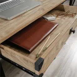 Promo 😍 Sauder Steel River Engineered Wood And Metal Computer Desk In Milled Mesquite 🌟 -Cheap Executive Store 2012400 11 L