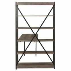 Promo 🌟 Liberty Furniture Tanners Creek Medium Gray Desk And Bookcase Set 🌟 -Cheap Executive Store 2013952 2 L