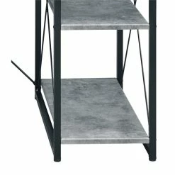 Cheap 💯 ACME Furniture ACME Amiel Wooden 1-Drawer Writing Desk In Faux Concrete And Black 👏 -Cheap Executive Store 2019428 11 L