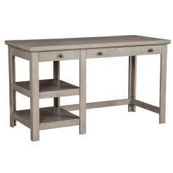 Brand new 🎁 Origins By Alpine Ashville Wood Desk In Smokey Gray ✨ -Cheap Executive Store 2020640 3 L