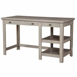 Brand new 🎁 Origins By Alpine Ashville Wood Desk In Smokey Gray ✨