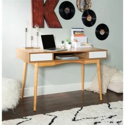 Top 10 😍 Allora Wood Writing Desk In Brown 🛒 -Cheap Executive Store 2107255 11 L