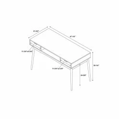 Top 10 😍 Allora Wood Writing Desk In Brown 🛒 -Cheap Executive Store 2107255 12 L