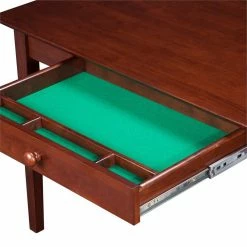 Best deal 🎉 Allora 1 Drawer 48" Shaker Style Charger Solid Wood Writing Desk In Walnut 🛒 -Cheap Executive Store 2109122 2 L