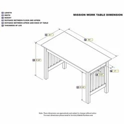 Cheapest 👍 Allora 48" Mission Style Solid Wood Writing Desk In Walnut 🤩 -Cheap Executive Store 2109124 3 L