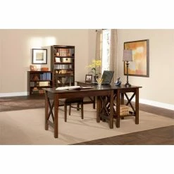 Wholesale ✔️ Allora 48" Solid Wood Writing Desk In Walnut 👏 -Cheap Executive Store 2109126 2 L