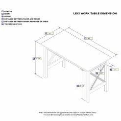 Wholesale ✔️ Allora 48" Solid Wood Writing Desk In Walnut 👏 -Cheap Executive Store 2109126 3 L