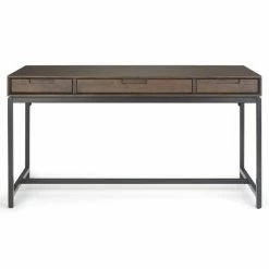 Brand new ❤️ Allora 60" Wooden Computer Desk In Walnut 🥰 -Cheap Executive Store 2110028 2 L