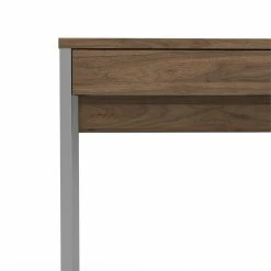 Best Sale 😍 Levan Home Modern 2 Drawer Computer Desk In Walnut 🌟 -Cheap Executive Store 2119016 3 L